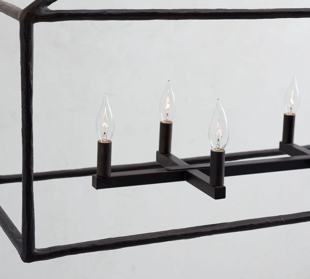 Pottery barn discount iron chandelier